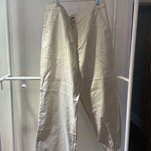 Banana Republic Cream Utility Chinos